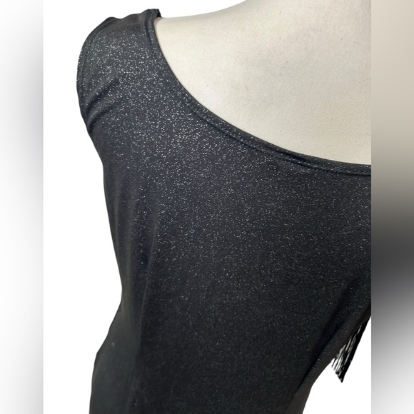 LEADTEX womens black flapper fringe costume size L 10/12 NWOT - Picture 4 of 6